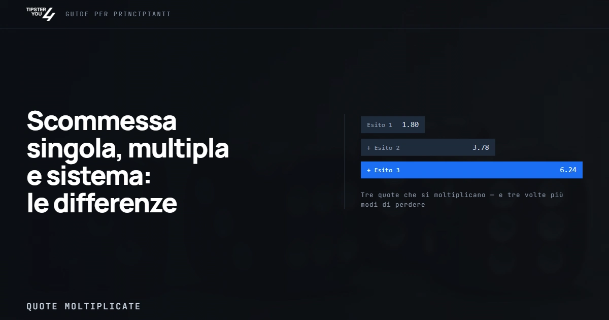 Una multipla di tre eventi le cui quote moltiplicate danno 6.24